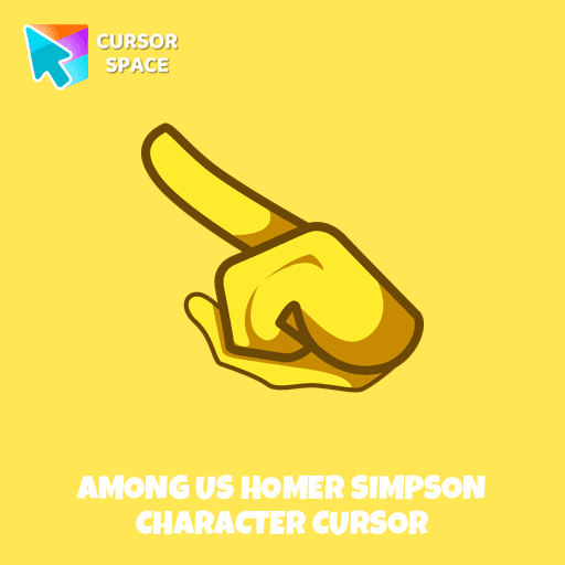 Among Us Homer Simpson Character cursor